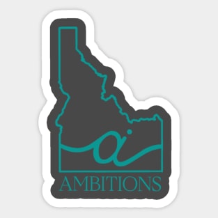 Ambitions Turquoise Sticker